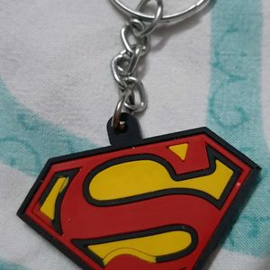 Spiderman& Superman Keychain