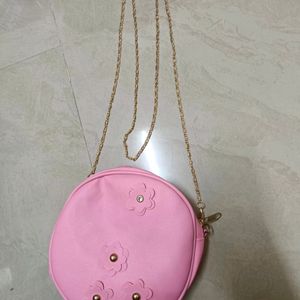 Pink Circular Sling Bag Brand New