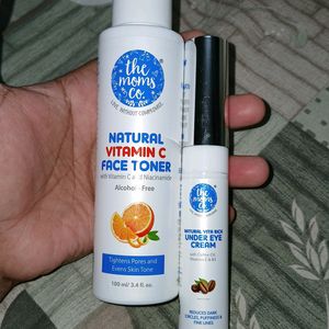 Face Toner And Under Eye Cream