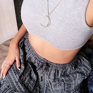 Grey Crop Top