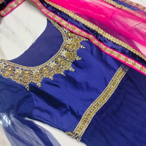 Designer Party Wear Gown And Dupatta Set