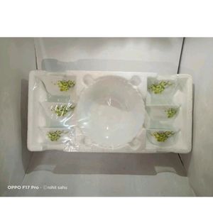 LARAH borosil 7 Pcs Serving Bowl