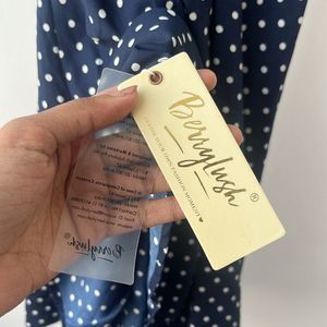 Polka Dot Tie Up Dress