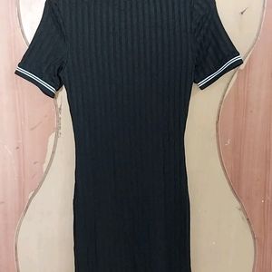 M Size Body cone Black Dress