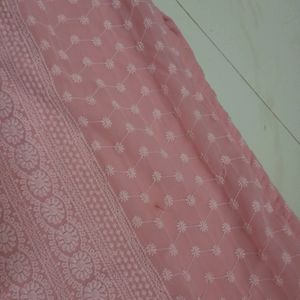 Pink Chikankari Kurta