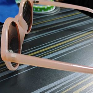 Pink Round Frame Sunglass For Women