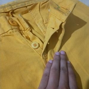 Trouser For Men (Yellow Color) , Length 41.7 " , Waist 30"