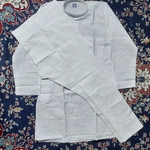 Plain White *Kurta Pajama set*