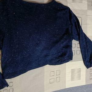 Only Women's Blue 3/4 Bolero Knit Shrug