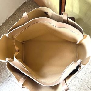 ☕ Classic Leather - Beige Tote Bag