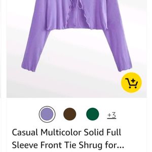 Korean Lavender Top Jacket