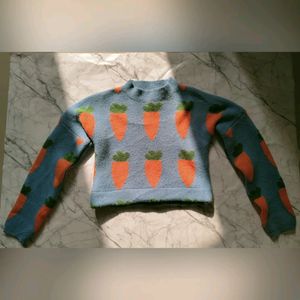 Carrot Cropped Pullover