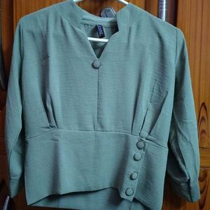 Dark Sea Green Colour Top