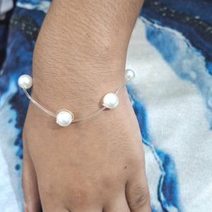 White Beads Bracelet