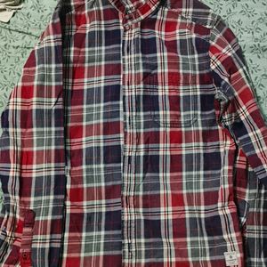 Red And Blue Checks Party Shirt
