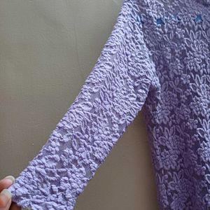 Lavender Lace Top