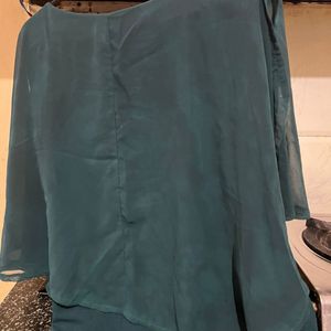 Morpankhi Color Top With Umrella Sleeves