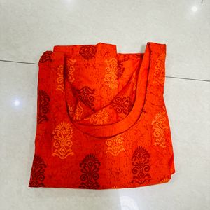 Cotton Orange Kurta