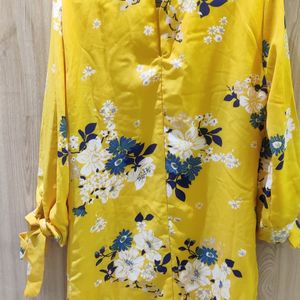 Yellow Floral Dress