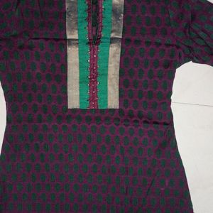 Beautiful Purple Colour Kurta