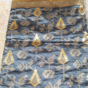 cottan Grey saree...unused