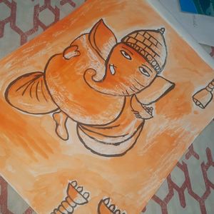 Ganesh Ji Very Beautiful Drawing💫