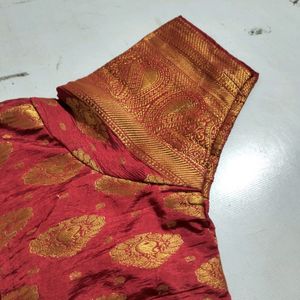 BNARASI SAREE WITH BLOUSE 😍