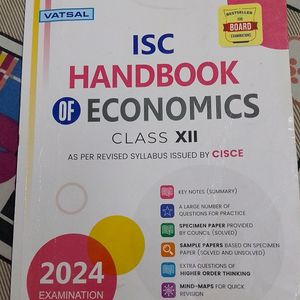 Economics Handbook Class 12th As Per Revise Syllab