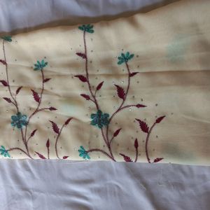 New Embroided Saree