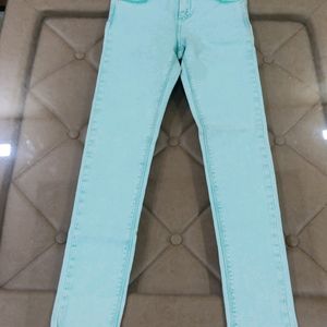 High Waist Sea Green(28) Jean