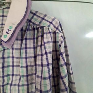 Smart Collared Check Shirt For Women 😎