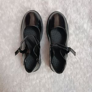 Korean Style Black Babydoll Loafers 🎀