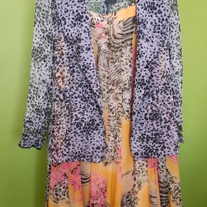 Animal Prints Skirt With Blazer, New Withtag