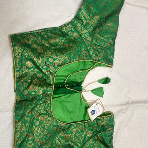 New Blouse Green Colour Embracing