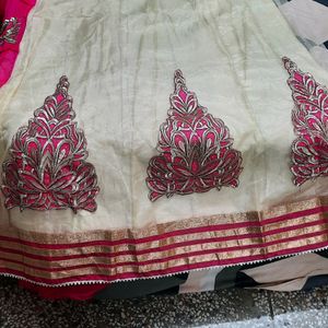 Unstitch Pink Lehenga