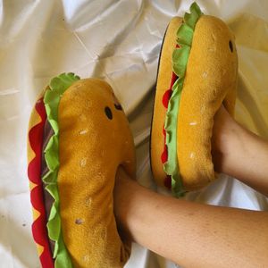 Hamburger Room Slippers