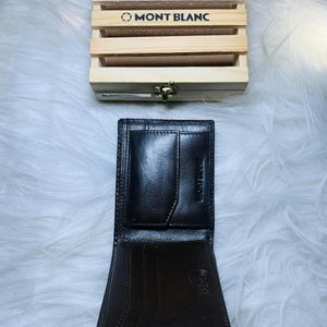 MONT BLANC Burley BROWN with classic WALLET