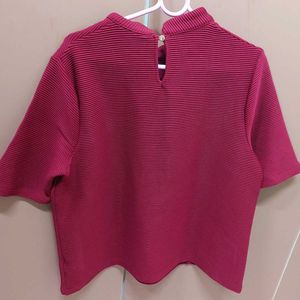 Formal maroon shirt from M&S collection