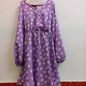 Lovely Purple Floral Dress