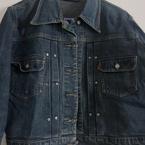 Expozay Denim Jacket Short