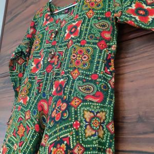 !Price Drop!Festive Bandhej Long Flared Ethnic Dre