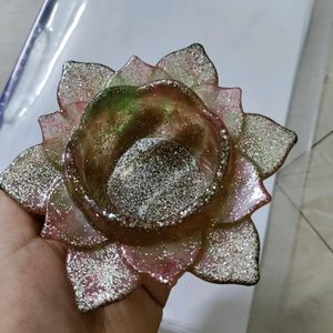 Resin Lotus Diya 🪔