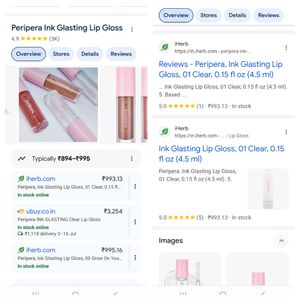 Peripera Ink Glasting Lip Gloss 01 Clear