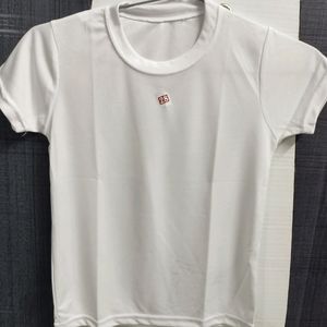 White Tshirt For Casual And Active Wear