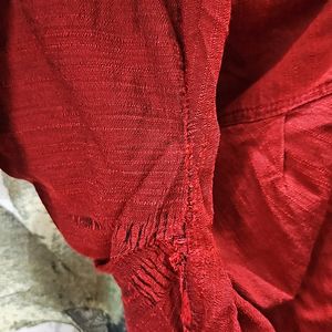 Bright Red Chudi Bottoms