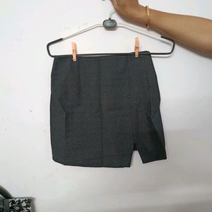 Formal Mini Grey Aesthetic Korean Skirt ⭐