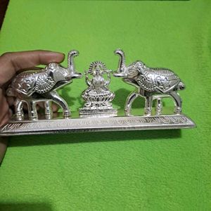 Metal Gajalakshmi Kumkum Stand