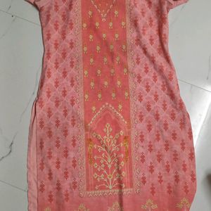 Pink Peached Kurthi Top