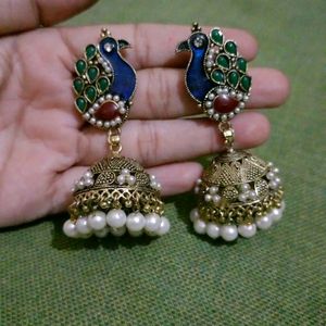 New Peacock Style Jhumka....