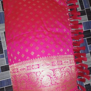 Banarasi Zari Work Pink Saree